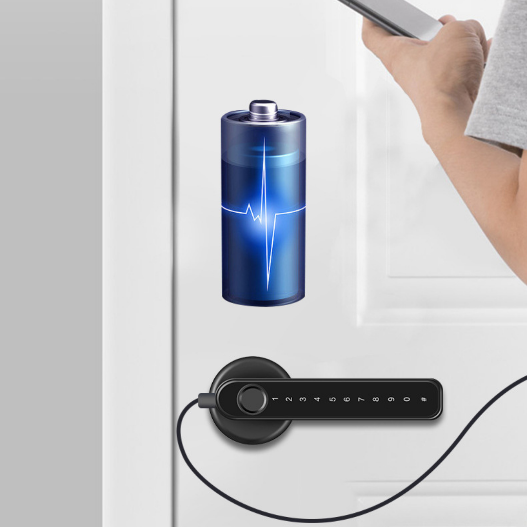 Yala digitala cu tastatura PIN pentru usa | Incuietoare electronica inteligenta cu cod acces | Siguranta casa sau birou