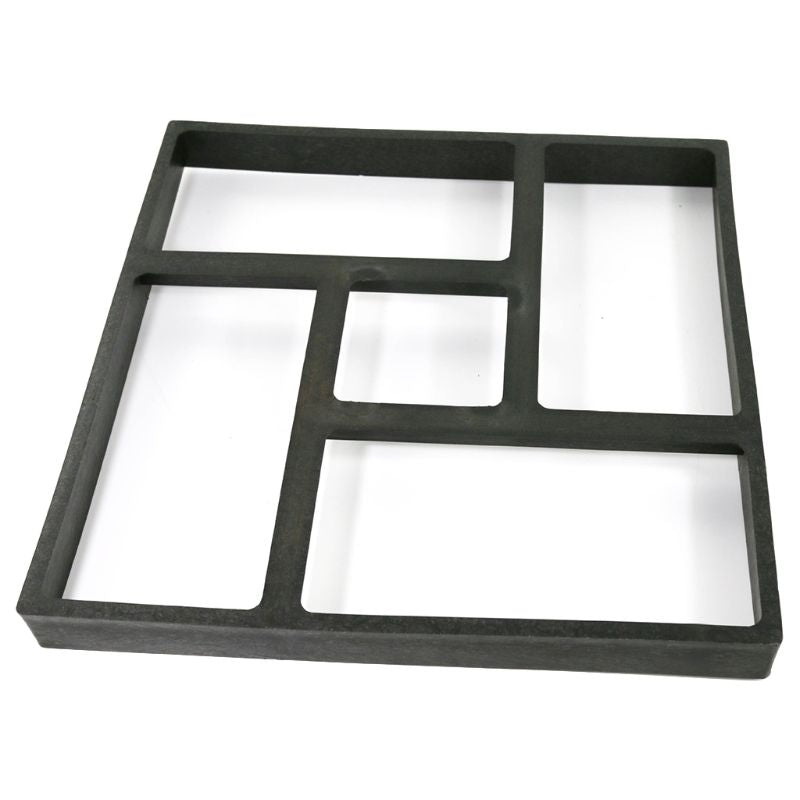 Matrita pavaj beton Model 1 – 40x40 cm | Forma dale geometrice neregulate | Reutilizabila pentru curte, terasa si alei DIY