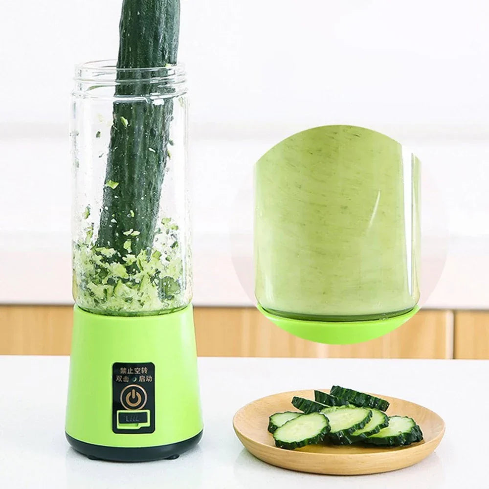 Mini blender portabil FreshJuicerPro cu incarcare USB | Mixer pentru smoothie si shake | Blender electric de calatorie fara fir