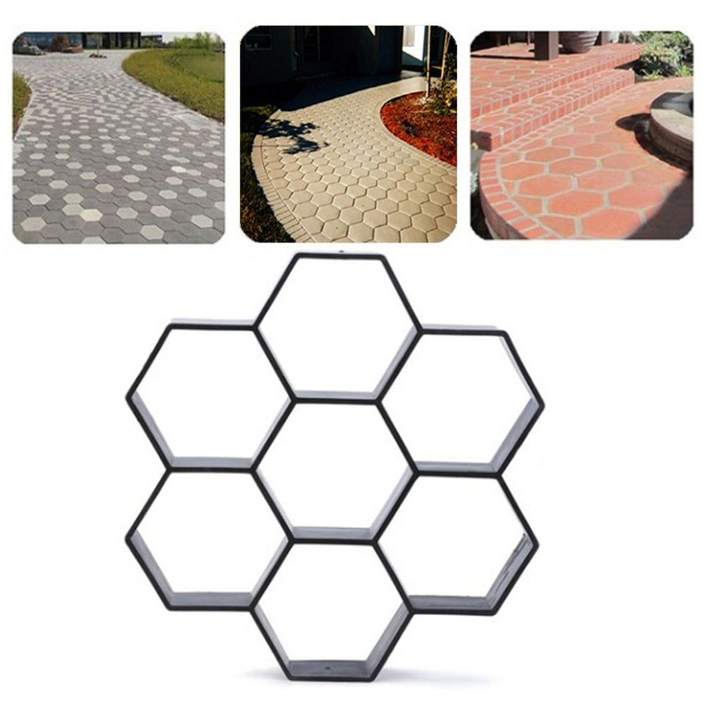 Matrita pavaj beton Model 2 – 30x30 cm | Forma hexagonala decorativa | Turnare dale beton pentru gradina si alei