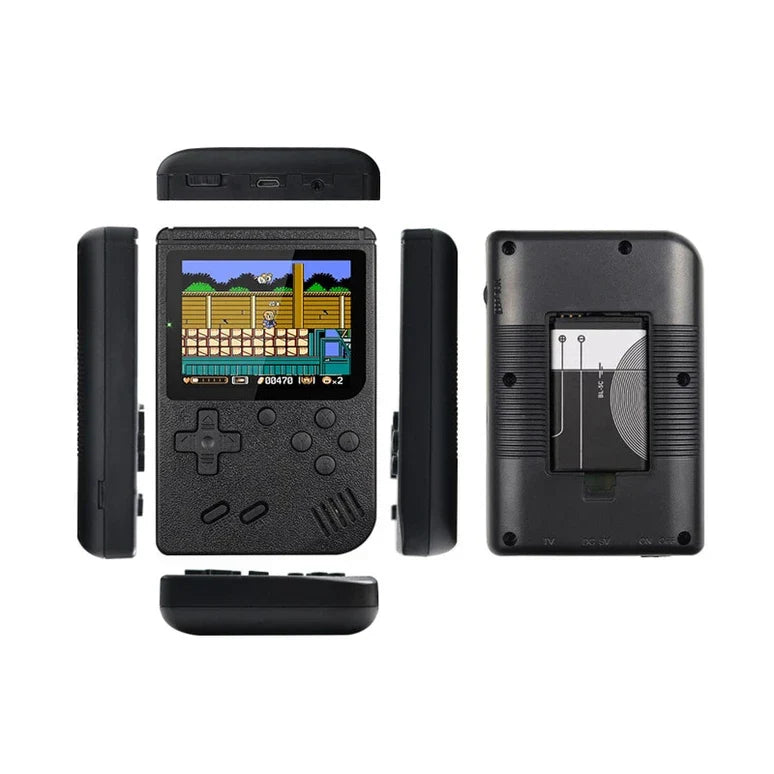 Consola portabila jocuri retro 400 in 1 | Afisaj LCD color, baterie reincarcabila | Jocuri clasice pentru copii si adulti