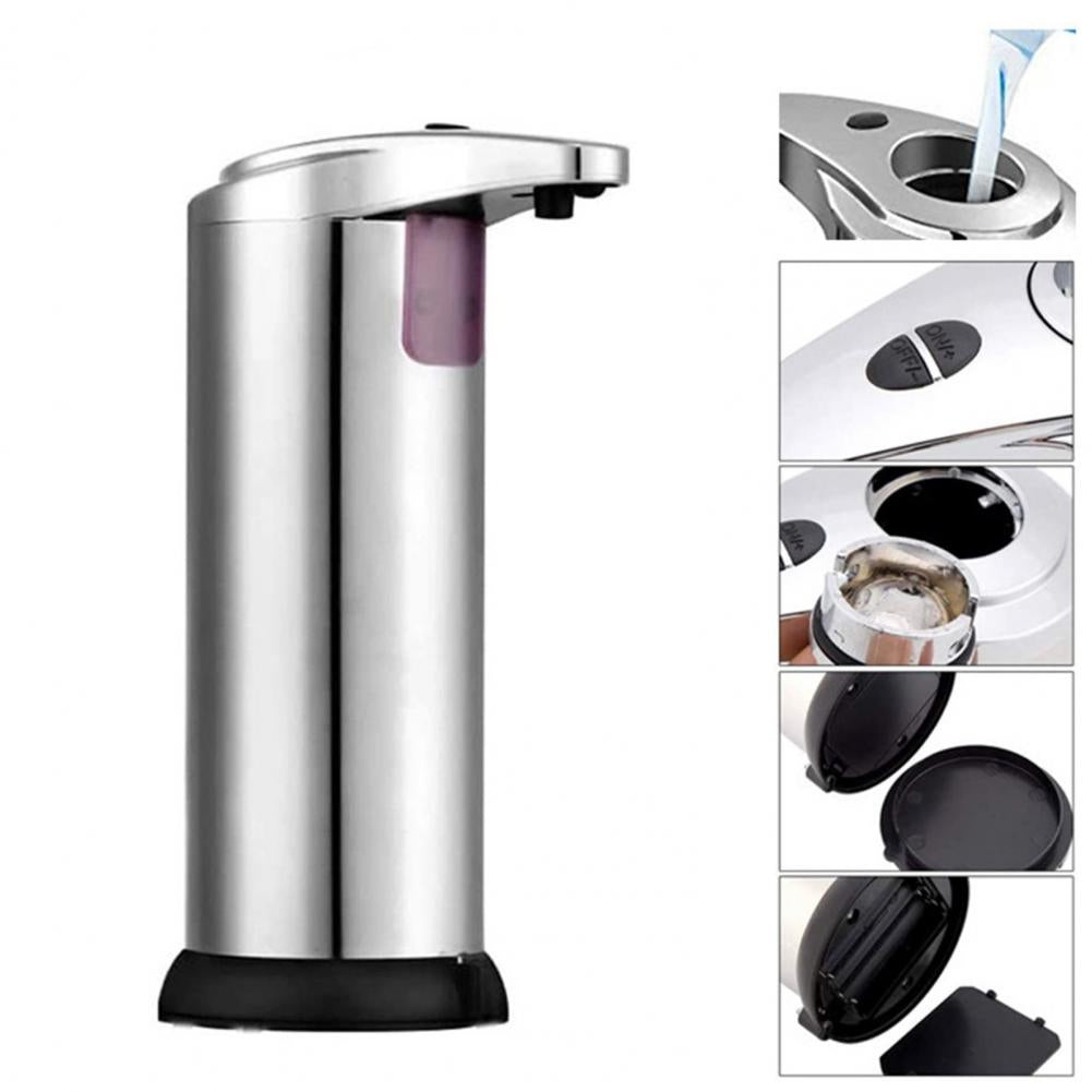 Dispenser automat sapun lichid cu senzor miscare | Dozator igienic fara atingere pentru baie si bucatarie | Design modern compact