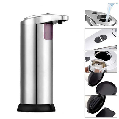 Dispenser automat sapun lichid cu senzor miscare | Dozator igienic fara atingere pentru baie si bucatarie | Design modern compact