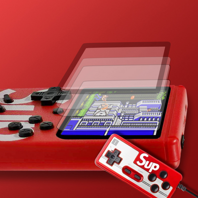 Consola portabila jocuri retro 400 in 1 | Afisaj LCD color, baterie reincarcabila | Jocuri clasice pentru copii si adulti