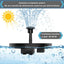 Fantana solara SunnyWater pentru iaz, gradina sau decor exterior | Jeturi de apa decorative cu panou solar automat | Fara cabluri