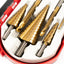 Set 6 burghie conice, 4-30 mm