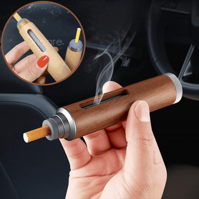 Recipient portabil cu capac pentru colectare reziduuri | Accesoriu compact reutilizabil 110x25mm | Ideal pentru masina sau exterior