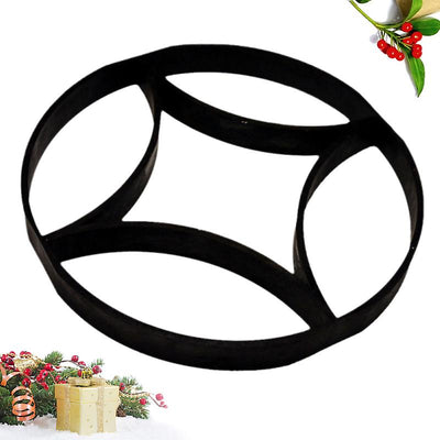 Matrita pavaj beton Model 1 – 40x40 cm | Forma cercuri interconectate | Turnare beton decorativa pentru alei si curte