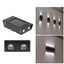 Set 4 lampi solare de perete cu lumina alb cald bidirectionala, 4 LED