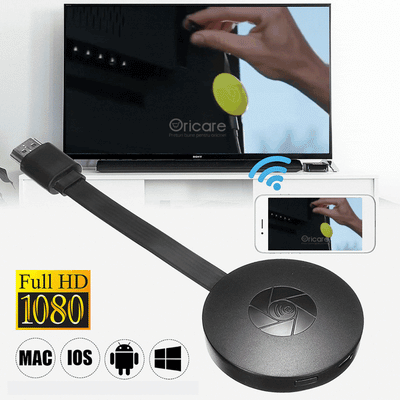 Dispozitiv partajare continut Chromecast | Streaming wireless HD | Compatibil smartphone, tableta, laptop | Instalare usoara si rapida