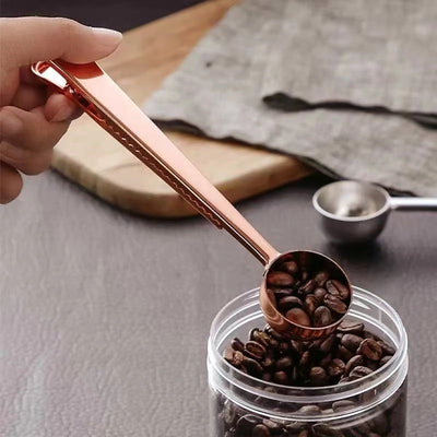 Lingura dozare cafea si alimente cu clema integrata | Usor de folosit si depozitat | Material durabil, design practic pentru bucatarie