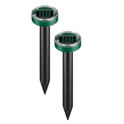 Set 2x Aparat Cu Incarcare Solara Anti Daunatori, Pentru Cartite, Gradina, Cu Tarus, Verde