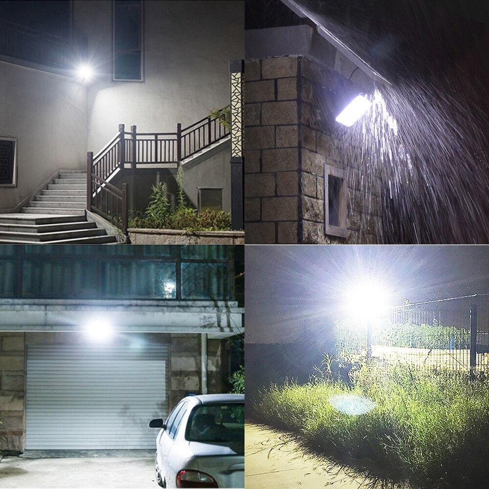 Proiector LED exterior,  telecomanda cu functii multiple - 200W cu panou solar - LP-0054