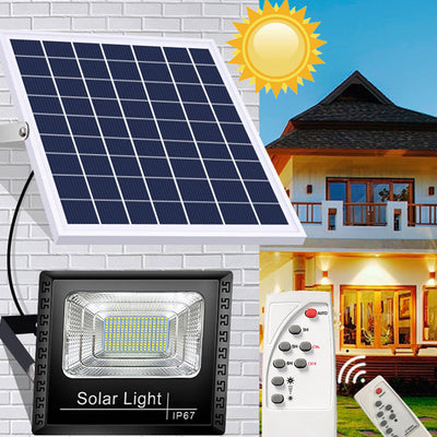 Proiector LED exterior 100W cu panou solar - LP-0054