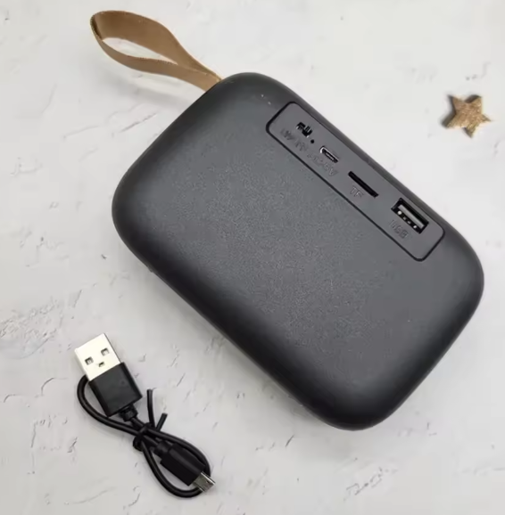 Boxa Portabila Mini din Material Textil – Bluetooth 5.0, Wireless, Stereo, Suport Card TF, Radio FM, Ideala pentru Sport si Exterior