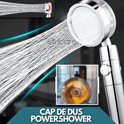 1+1 CADOU PowerShower capat de dus pentru presiune ridicata | Flux intens si uniform de apa | Design ergonomic, usor de instalat si utilizat