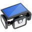 Proiector solar cu senzor 74 LED SMD 15W, IP65, lumina rece