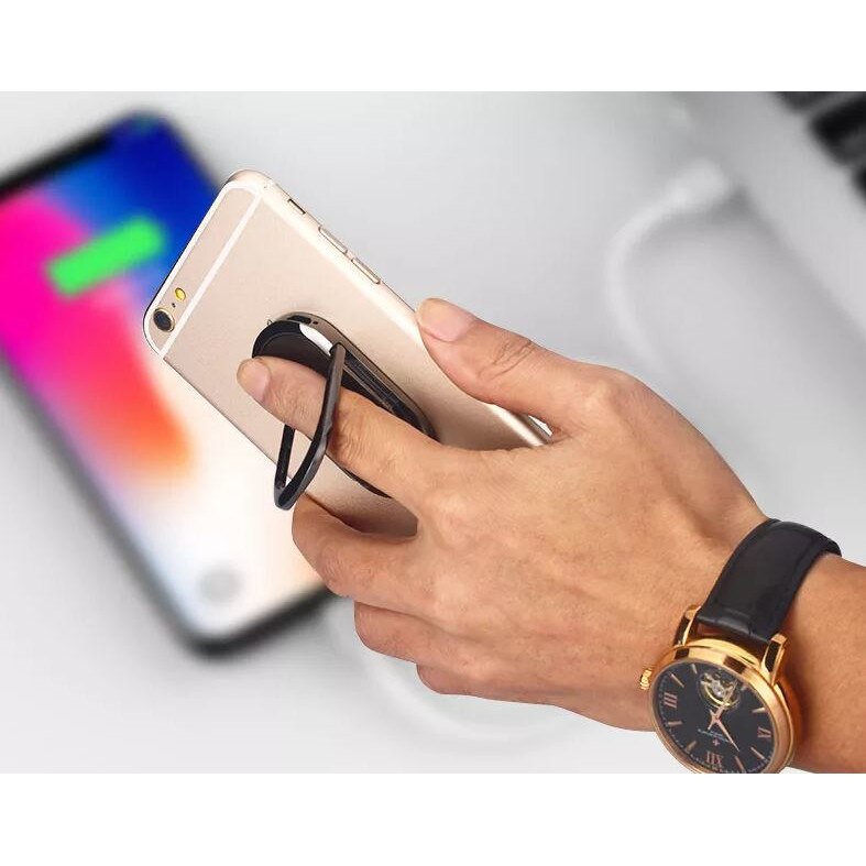 Suport pentru telefon tip inel, cu magnet si bricheta