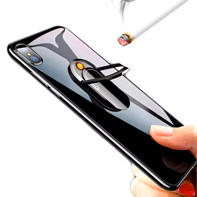 Suport pentru telefon tip inel, cu magnet si bricheta
