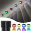 SET 6 LAMPI SOLARE DE PERETE TIP BAMBUS ALB CALD/COLORAT