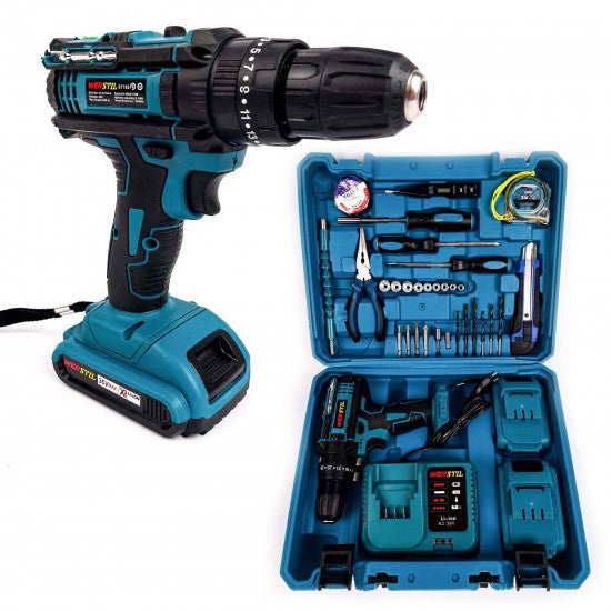 Autofiletanta electrica cu accesorii complete | Trusa profesionala de scule pentru reparatii si bricolaj | Cu valiza transport