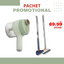 PACHET PROMOTIONAL | Mop Rotativ 360° + Tocator si maruntitor electric 4in1