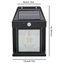 1+1 CADOU Lampa Solara de Perete 2W | 600LM, rezistenta la apa IP65, pentru gradina sau casa
