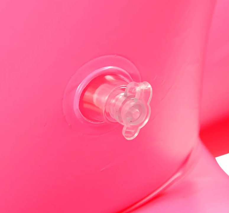 Colac gonflabil stil Flamingo roz, 90 cm